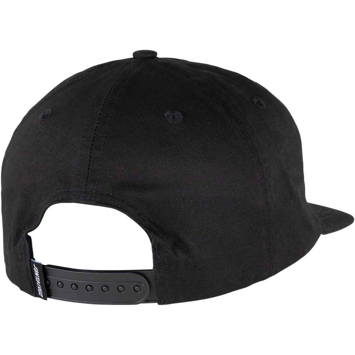 2026 Santa Cruz Mens Cruz Label Snapback SCA-CAP-9580 - Black